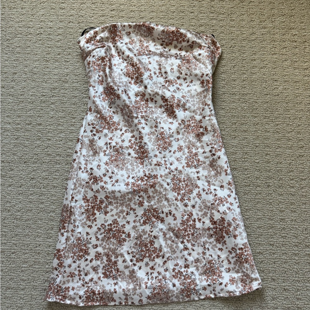 Floral Strapless Dress